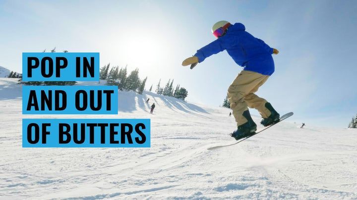 How To Add Ollies & Nollies On A Snowboard | Buttering Step 4