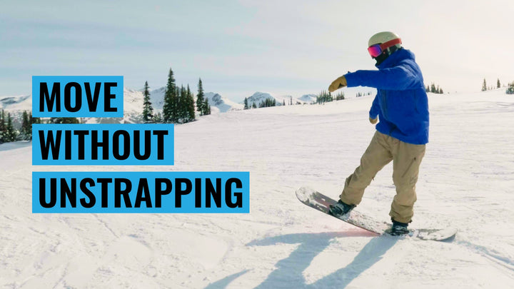 How To Penguin Walk On A Snowboard | Buttering Step 3