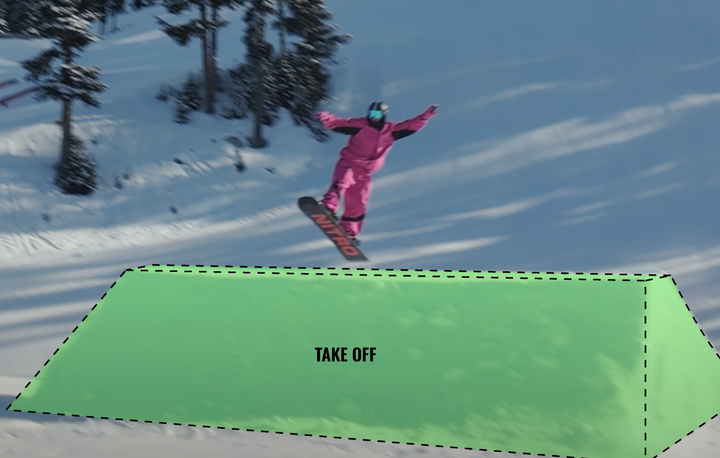 Snowboarding Jumping spinning