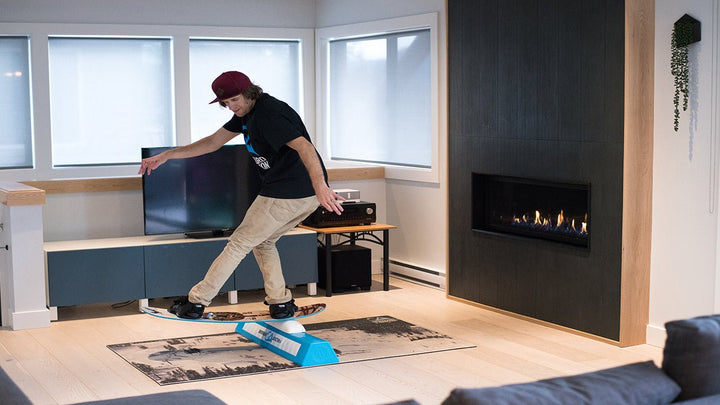 How To 180 Into Boxes & Rails On A Training Board - Snowboard Addiction