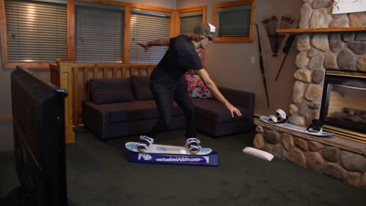 How To Frontside 50-50, 180 Out On A Training Board - Snowboard Addiction