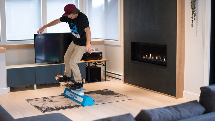 How To Nose Press & Tail Press 180 Out On A Training Board - Snowboard Addiction