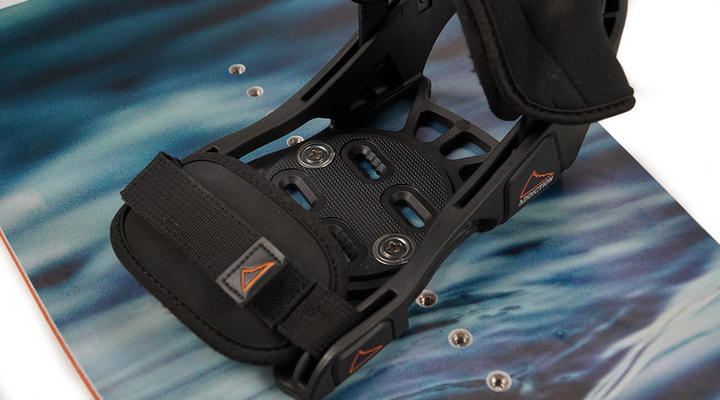 Training Bindings Mount To The Tramp Board Wide In-Line Inserts